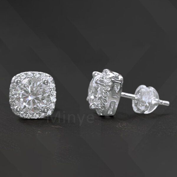 S925 Sterling Silver Moissanite Diamond Earrings – 1CT Total Weight | Wholesale Factory Direct (MYE23209-50)