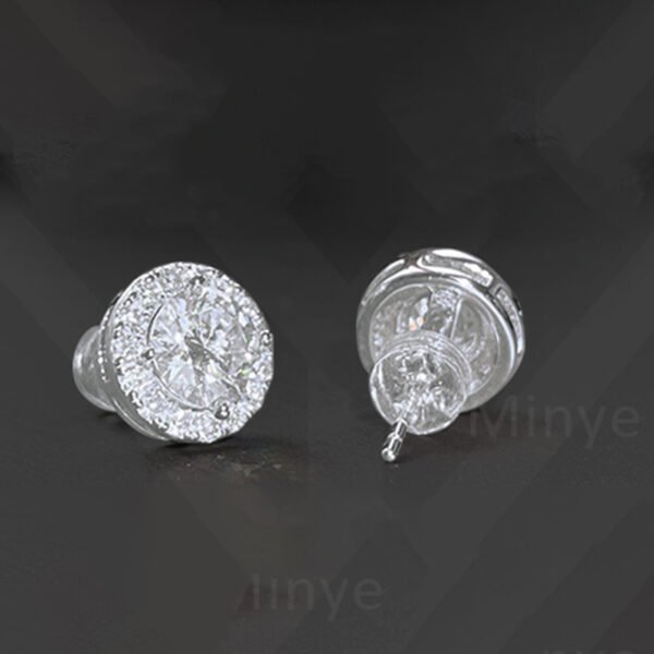 S925 Sterling Silver Moissanite Diamond Earrings – 1CT Total Weight | Wholesale Factory Direct (MYE241219-50)