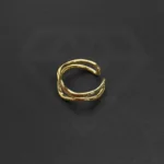 Silver Double Line Ring
