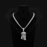 Iced Out 3D Jesus Face Pendant