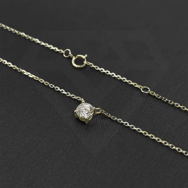 0.5CT 10K Yellow Gold Necklace