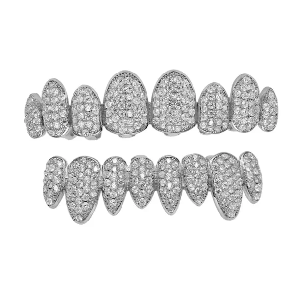 8 on 8 moissanite grillz